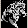 Maschinen Stickdateien - Tiger und Jaguar Lichteffekt 18*13cm