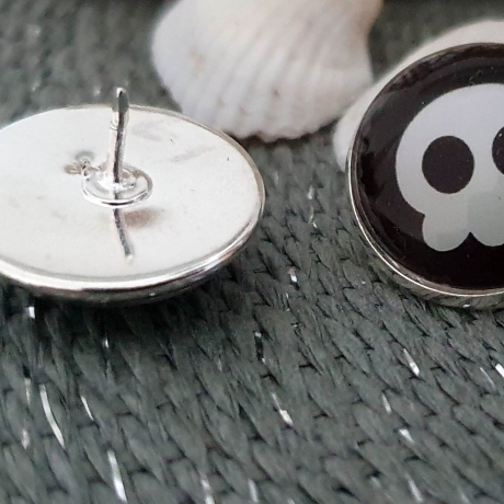 Pin mit Cabochon 20mm Ghost Halloween Button