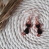 Ohrhänger Katzis schwarz Emaille Boho Frühling Muttertag