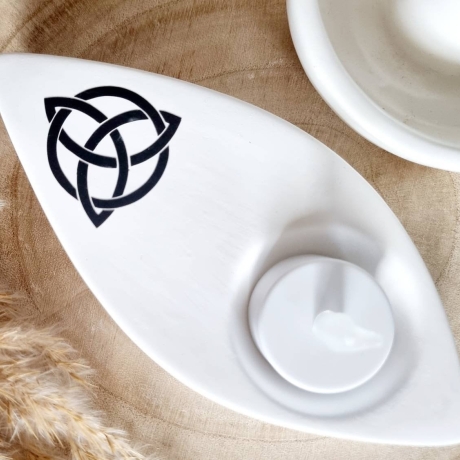 Teelichthalter Kerzenständer keltische Triskele | Raysin | Deko | Boho | Skandi | minimalistisch | Hygge | Boot