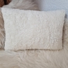 Kissen Bär Teddy Eisbär Schmetterling beige Karo III & Namen W745