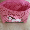 Windeltasche Pferd Pferdchen rosa Dots mit Namen W164