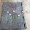 Zeugnismappe Blumen Blumenwiese mit Namen W108
