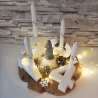 Adventskranz modern, Adventskranz aus Zahlen, Zahlen Advent 1234