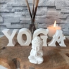 Schriftzug Yoga, Buddha Figur, Geschenkset Buddha, Spirituelle Deko, Spirituelle Geschenke, Spirituelle Kerzen, Spirituell, Geschenkidee