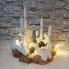 Adventskranz modern, Adventskranz aus Zahlen, Zahlen Advent 1234