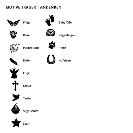 Grablicht personalisiert, Personalisiertes Grablicht