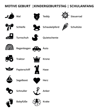 Geburtskerzen, Kerze zur Geburt Junge, Kerze zur Geburt Mädchen