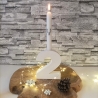 Adventskranz modern, Adventskranz aus Zahlen, Zahlen Advent 1234
