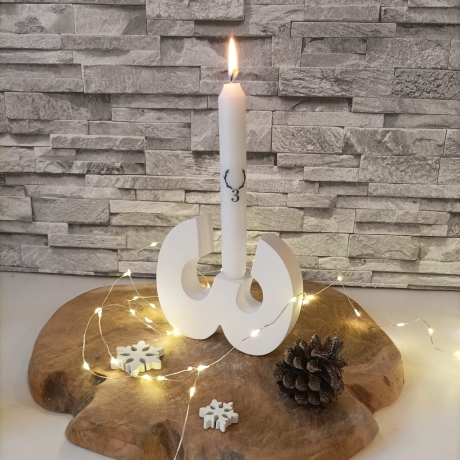 Adventskranz modern, Adventskranz aus Zahlen, Zahlen Advent 1234