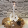 Adventskranz modern, Adventskranz aus Zahlen, Zahlen Advent 1234
