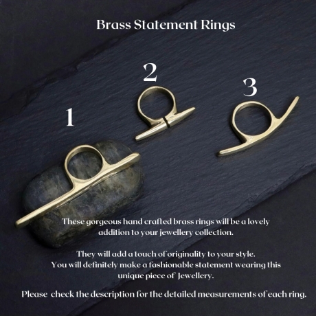 Brass Statement Ring