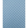 Minky Fleece Stoff uni jeans blau