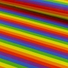 Baumwoll Jersey Stoff Druck - Regenbogenstreifen bunt/multicolor (schmal)