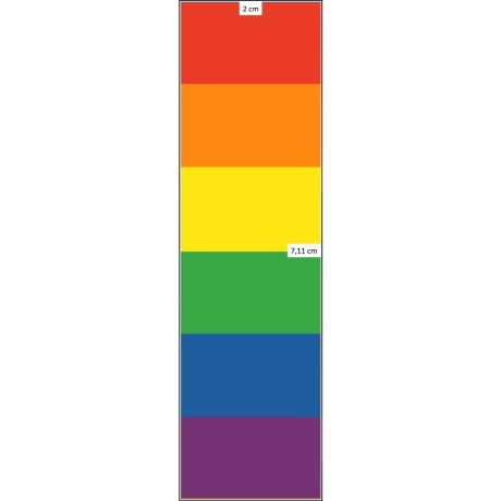 Baumwoll Jersey Stoff Druck - Regenbogenstreifen bunt/multicolor (schmal)
