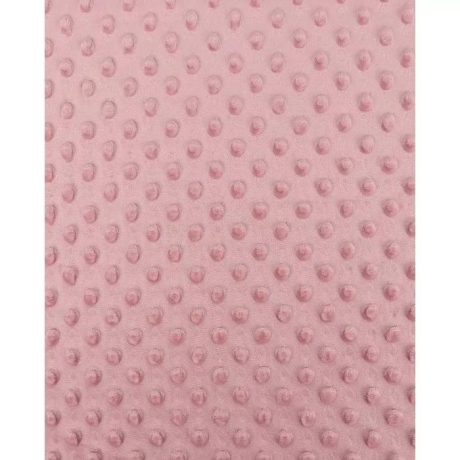 Minky Fleece Stoff uni altrosa / alt rosé