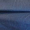 Baumwolljersey Stoff Druck Tastatur Nerd Stoff, marineblau
