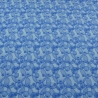 Baumwolljersey Stoff Dina blau Kugeln - geometrisches Muster