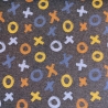 Sweat Stoff X&O Tic-Tac-Toe drei gewinnt, anthrazit