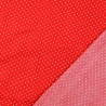 Viskose Webware rot mit weißen Punkten - 100% Viskose