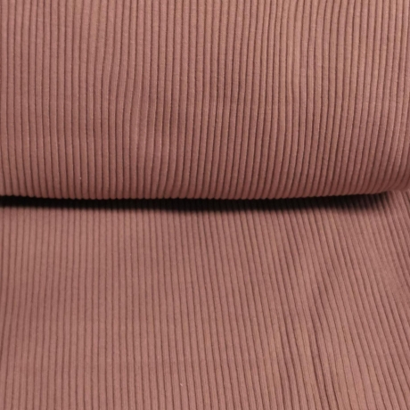 Rip Bündchen Stoff - Schlauchware 35/70cm - altrosa
