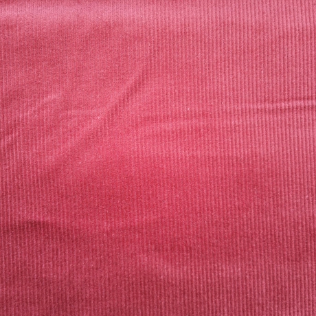 Washed Cord Stoff Stretch uni dunkel rot - Basic Stoffe
