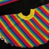 Baumwoll Jersey Stoff Druck - Regenbogenstreifen bunt/multicolor (schmal)