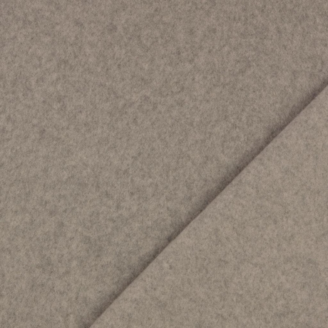 Reststücke: Baumwollfleece Stoff uni hellgrau - 100% Baumwolle; ca. 0,5m + 1,1m + 2,0m