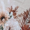 Baumwoll Jersey Stoff Digital Druck Bohemian Blossom braune Blumen by Jessy Sewing