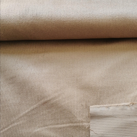 Washed Cord Stoff Stretch uni sand - Basic Stoffe