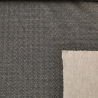 Jacquard Jersey Fischgrat anthrazit - schwarz/weiß