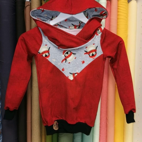 Handmade Hodie Pullover Pinguine Weihnachten in Gr. 128