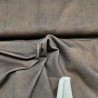 Reststück: French Terry Stoff dunkelbraun, Jeans Optik | Fräulein von Julie; ca. 0,3m