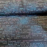French Terry Stoff Druck C++ Nerd Stoff, Programmierung, Quelltext marineblau