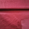 Washed Cord Stoff Stretch uni dunkel rot - Basic Stoffe