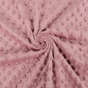 Minky Fleece Stoff uni altrosa / alt rosé