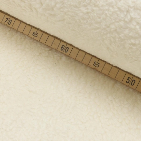 Baumwoll Teddy Stoff natur - 100% Baumwolle