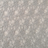 Spitze mit Bogenkante, uni grau
