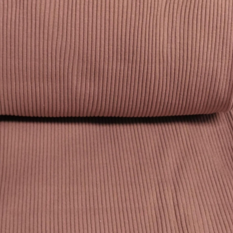 Rip Bündchen Stoff - Schlauchware 35/70cm - altrosa