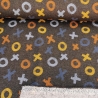 Sweat Stoff X&O Tic-Tac-Toe drei gewinnt, anthrazit