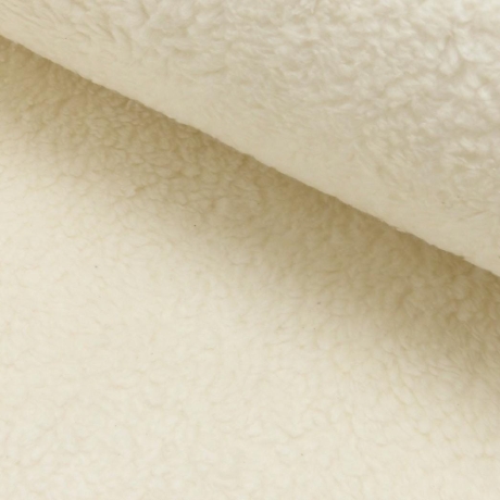 Baumwoll Teddy Stoff natur - 100% Baumwolle