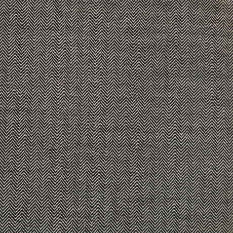 Jacquard Jersey Fischgrat anthrazit - schwarz/weiß