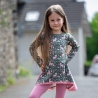 Reststücke: Baumwolljersey Stoff Druck - Kleines Reh | KATINOH; 1,3m + 1,0m