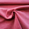 Washed Cord Stoff Stretch uni dunkel rot - Basic Stoffe
