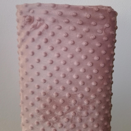 Minky Fleece Stoff uni altrosa / alt rosé