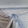 Minky Fleece Stoff uni jeans blau