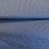 Baumwolljersey Stoff Druck Tastatur Nerd Stoff, marineblau