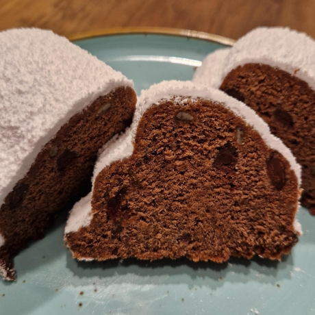 250g Schokostollen Weihnachten Stollen mit Schokolade **selbstgemacht**