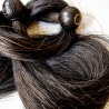 Double Trouble. Set aus zwei 61cm/24 Rosshaar-Floggern mit Kugelgriff BDSM