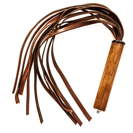 Vero Cuoio/Espresso. 61cm/24 Lederflogger